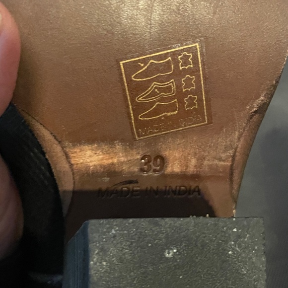 Free People Marfa Pointy Toe Black Leather Mules size 39 / 8.5 - Picture 9 of 10